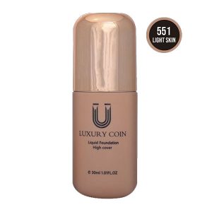 ست کرم پودر لاکچری کوین به همراه پد 551